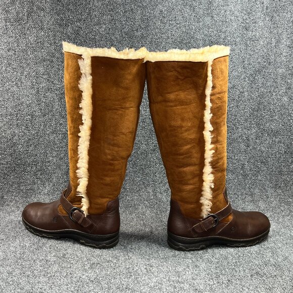 Born Helga Winter Boots Women's Size 9 Brown Shearling Lined Tall Outdoor Snow - Picture 9 of 16